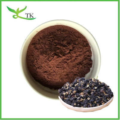 Sprzedaż hurtowa czystego naturalnego ekstraktu z jagód goji antocjaniny 5% 25% Black Goji Berry Powder